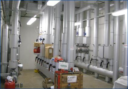 August 2015: Completion of the heating system